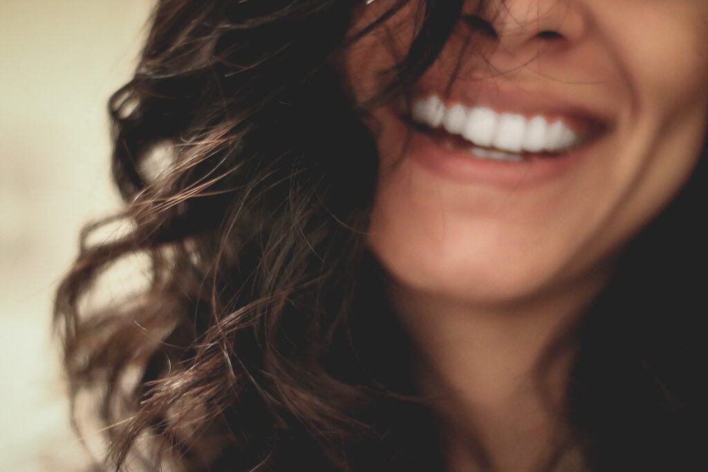 female smile in dental clinic