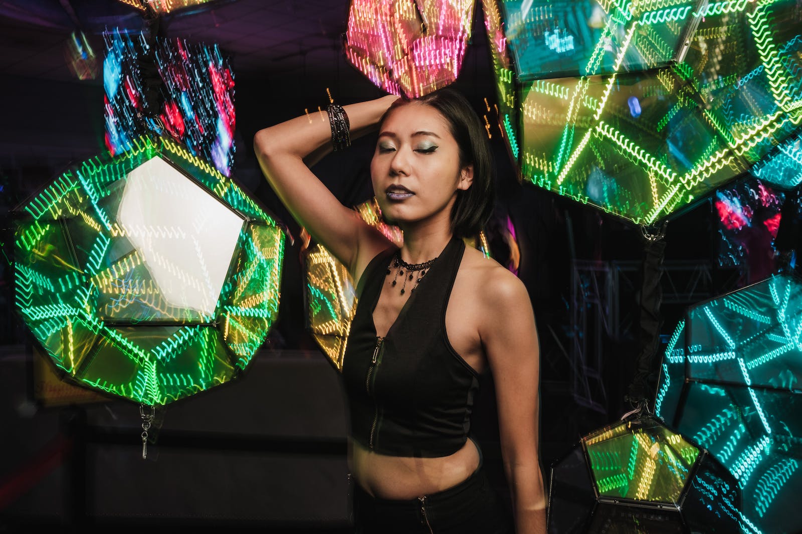 Free stock photo of led, neon, party