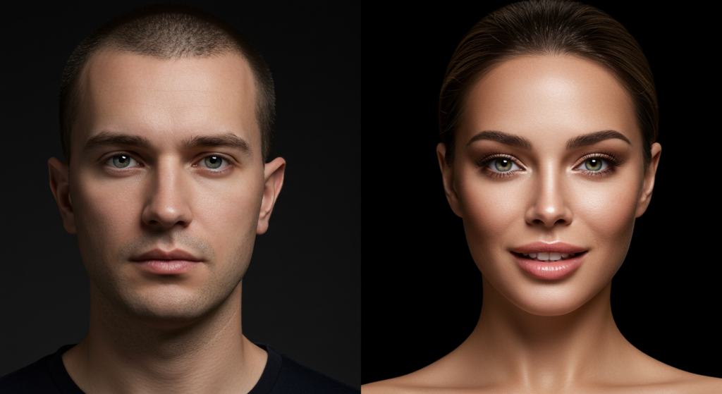 تغيير شكل الوجه بالكامل: هل هذا صحيح للنساء المتحولات جنسياً؟ 2