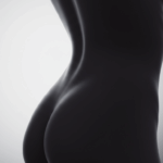 Silhouette of a pregnant woman's body