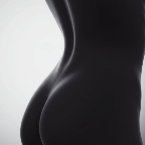 Silhouette du corps d'une femme enceinte