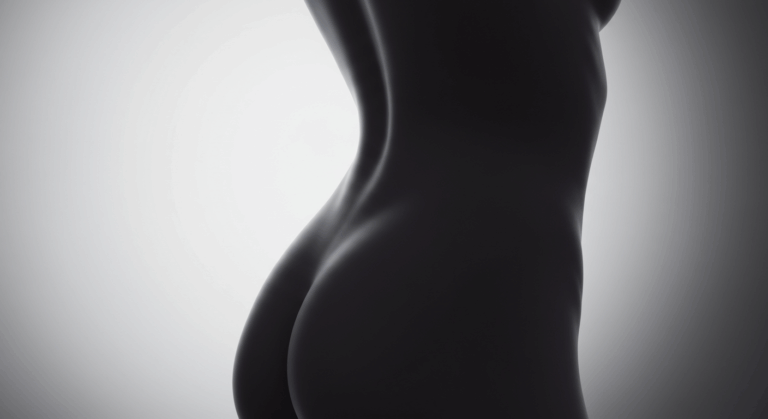 Hamile bir kadının vücudunun silüeti
