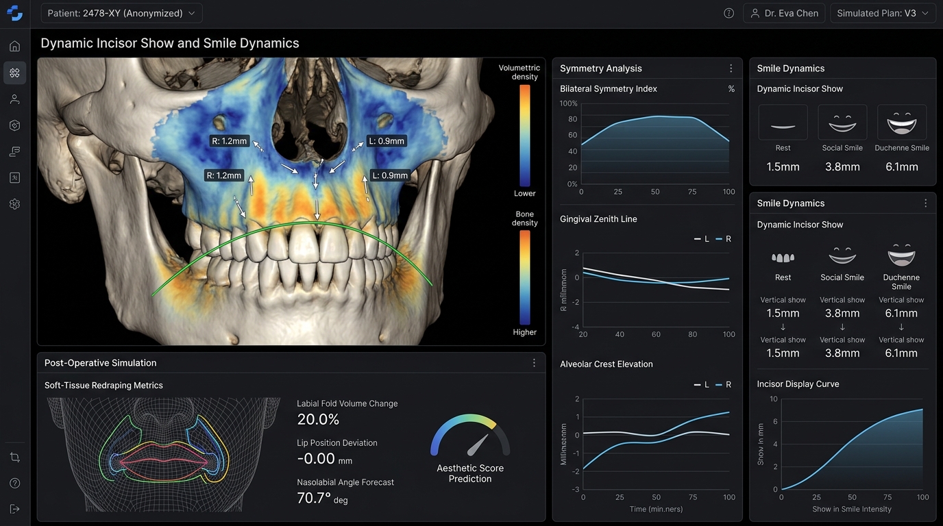 Lifting des lèvres sous-nasal, chirurgie de féminisation faciale (FFS), tableau de bord des indicateurs de performance et d'analyse du philtrum 2026
